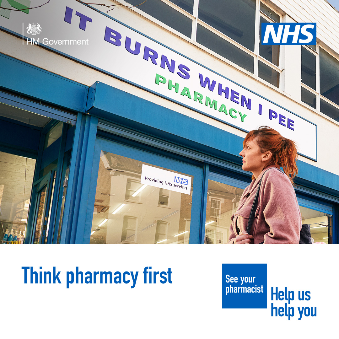Think Pharmacy First - Get seen by your local community pharmacy team
