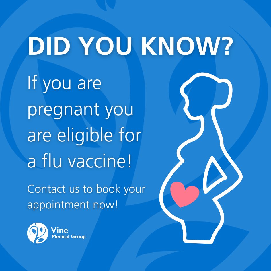 Pregnant? Get your Flu vaccine from 01st September!
